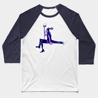 Demon Lady Is Tired Baseball T-Shirt